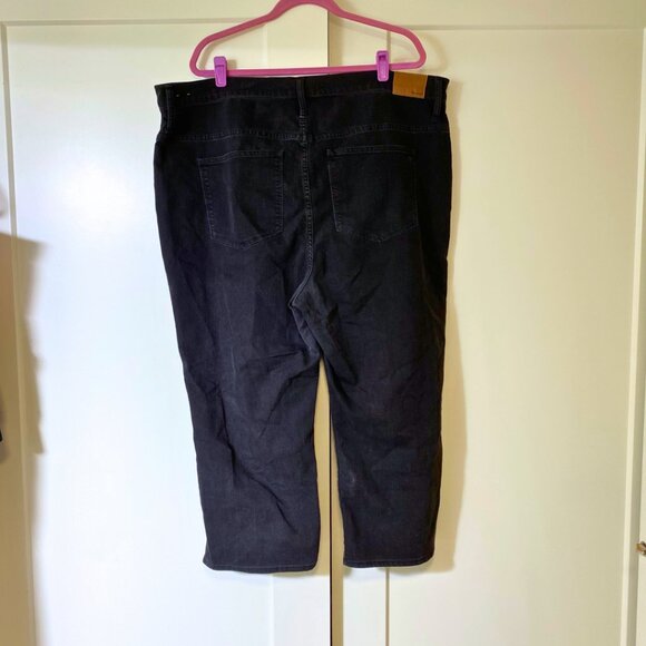 Madewell Slim Wide Leg Crop Jeans - Lunar Wash Black, High Waist - Size 24W - Picture 2 of 11